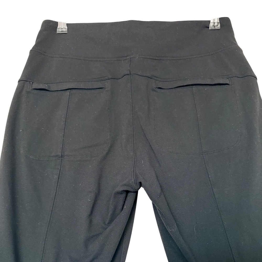 Athleta Womens Black High Rise Skinny Travel Pants Size 12 Stretch Pockets - Picture 4 of 9